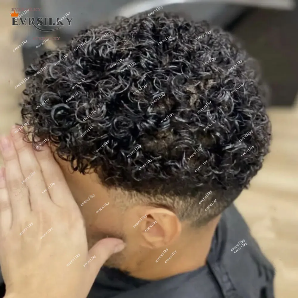 15mm Afro Curly Black Brown Durable Invisible Transparent Skin Toupees African American Mens Human Hair Wigs Capillary Prosthesi
15mm Afro Curly Black Brown Durable Invisible Transparent Skin Toupees African American Mens Human Hair Wigs Capillary Prosthesi