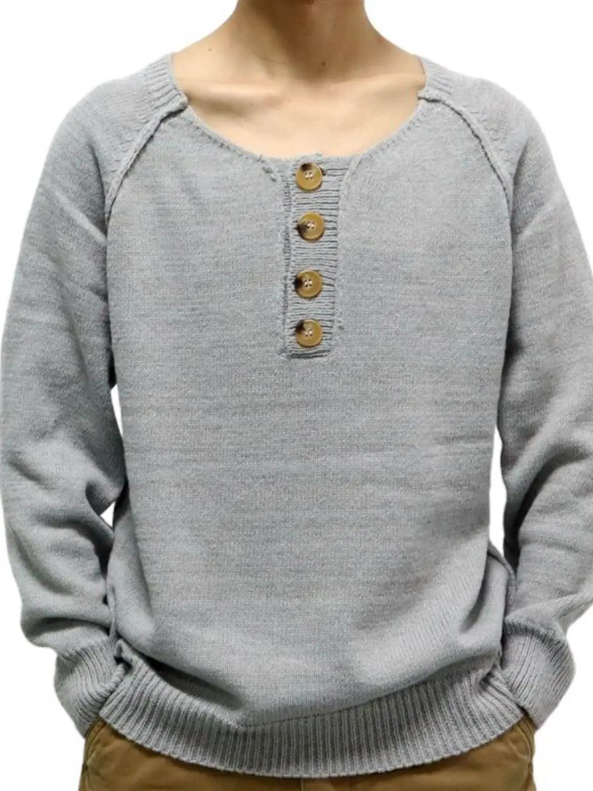 Мужской однотонный вязаный свитер с длинными рукавами и круглым вырезом, зимний модный повседневный свободный крой, удобная трикотажная одежда
Мужской однотонный вязаный свитер с длинными рукавами и круглым вырезом, зимний модный повседневный свободный крой, удобная трикотажная одежда