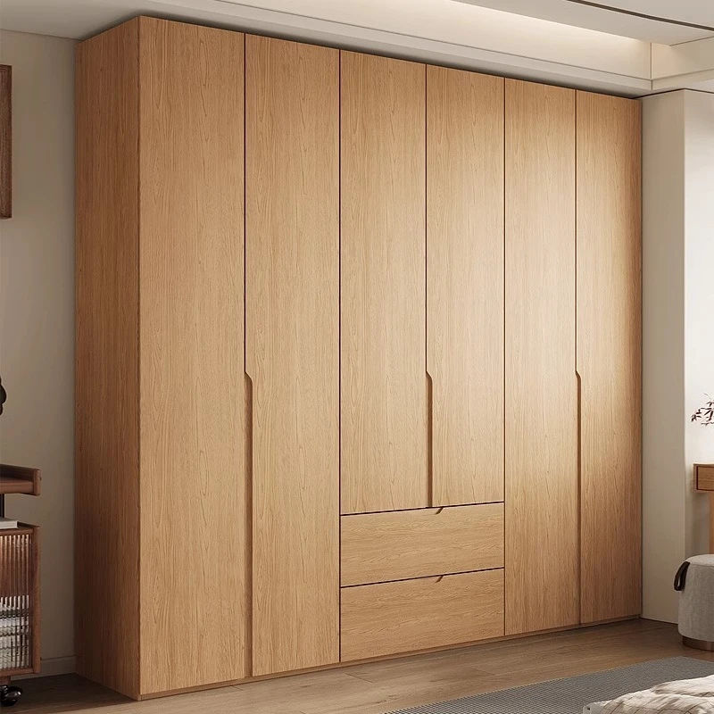 Nordic log style solid wood free handle wardrobe household bedroom storage wardrobe
Nordic log style solid wood free handle wardrobe household bedroom storage wardrobe