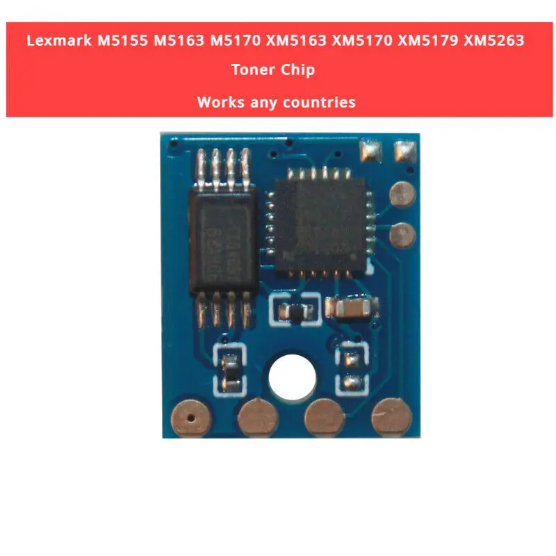 Toner Chip for Lexmark M5155 M5163 M5170 XM5163 XM5170 XM5179 XM5263 (24B6015 )
Toner Chip for Lexmark M5155 M5163 M5170 XM5163 XM5170 XM5179 XM5263 (24B6015 )