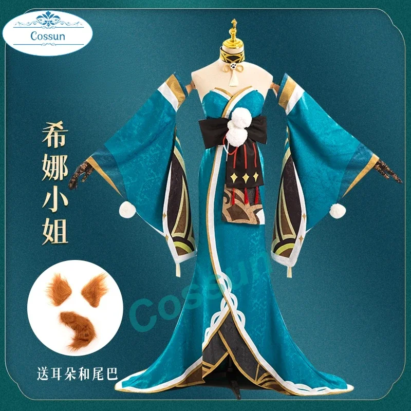 Game Genshin Impact Miss Hina Cosplay Costume Ms Hina Dress Uniforms Party Set Wig Tail Ear Outfits for Women Girls
Game Genshin Impact Miss Hina Cosplay Costume Ms Hina Dress Uniforms Party Set Wig Tail Ear Outfits for Women Girls