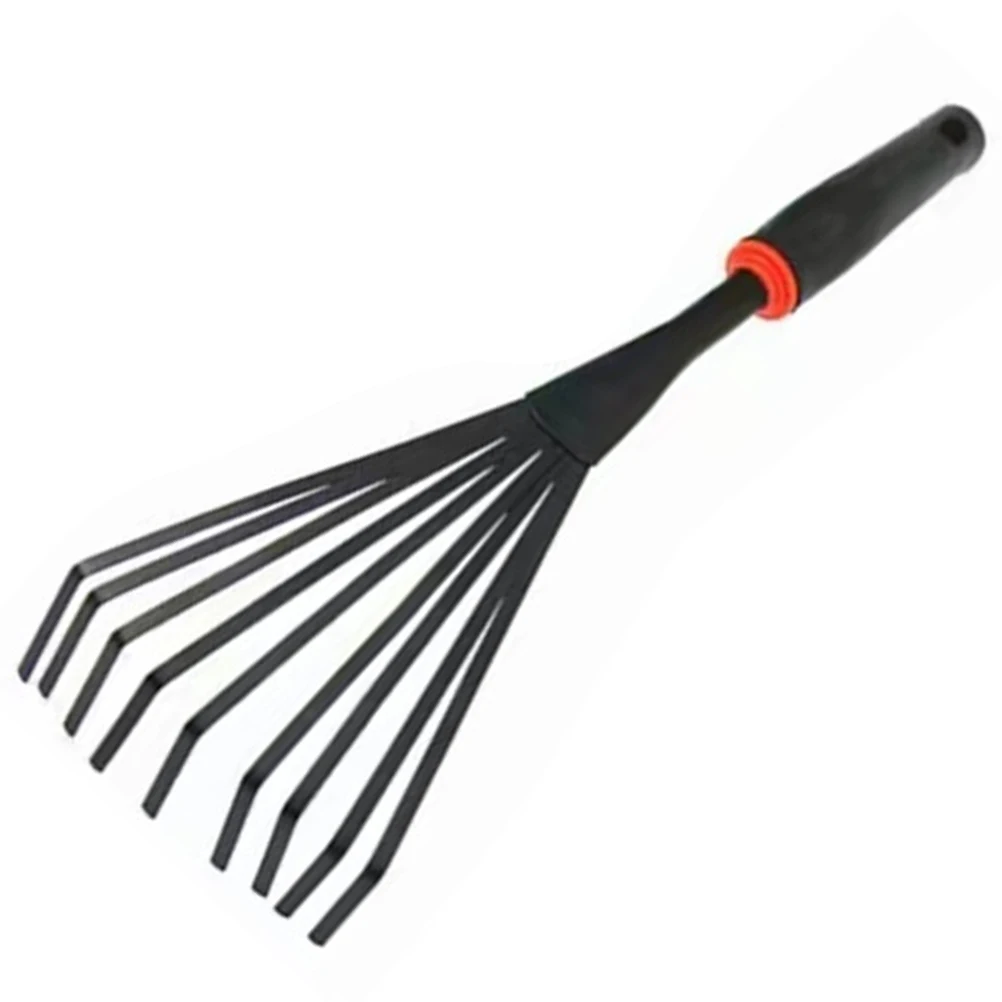Garden Rake Small Heavy Duty for Lawns Short Handle Tool Durable Iron Rubber Material Perfect Landscaping Yard Work
Garden Rake Small Heavy Duty for Lawns Short Handle Tool Durable Iron Rubber Material Perfect Landscaping Yard Work