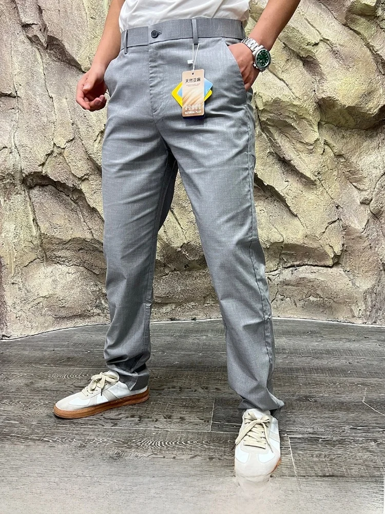 Fashionable Linen Silk Casual Pants Breathable Comfortable Business Administration Commuting Spring Summer Men's Pants
Fashionable Linen Silk Casual Pants Breathable Comfortable Business Administration Commuting Spring Summer Men's Pants