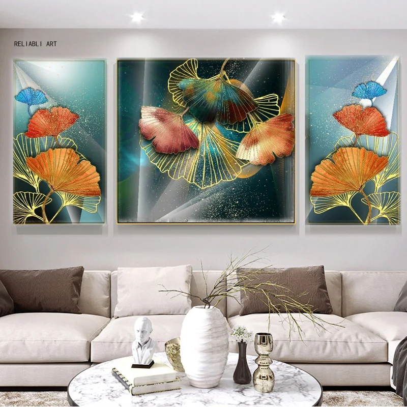 Abstract Ginkgo Leaves 3 Panels Nordic Home Modern Art Canvas Painting Posters and Prints Wall Art Paintings for Living Room Dec
Abstract Ginkgo Leaves 3 Panels Nordic Home Modern Art Canvas Painting Posters and Prints Wall Art Paintings for Living Room Dec