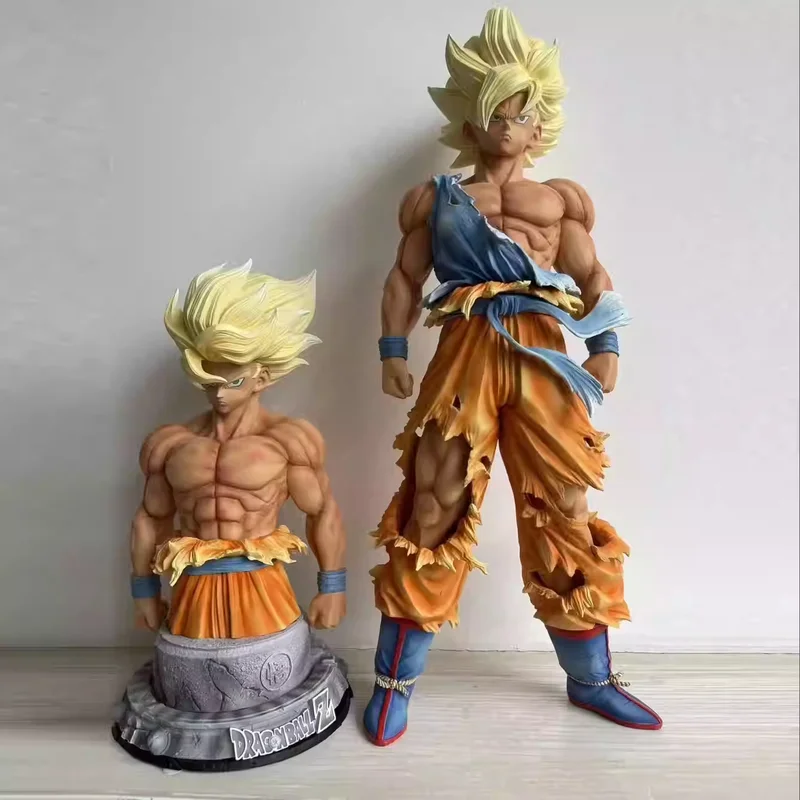 New 42cm Dragon Ball Junior Super Saiyan Goku Action Figure Double Head Swap Double Chest Desktop Ornament Model Gift Statue Toy
New 42cm Dragon Ball Junior Super Saiyan Goku Action Figure Double Head Swap Double Chest Desktop Ornament Model Gift Statue Toy