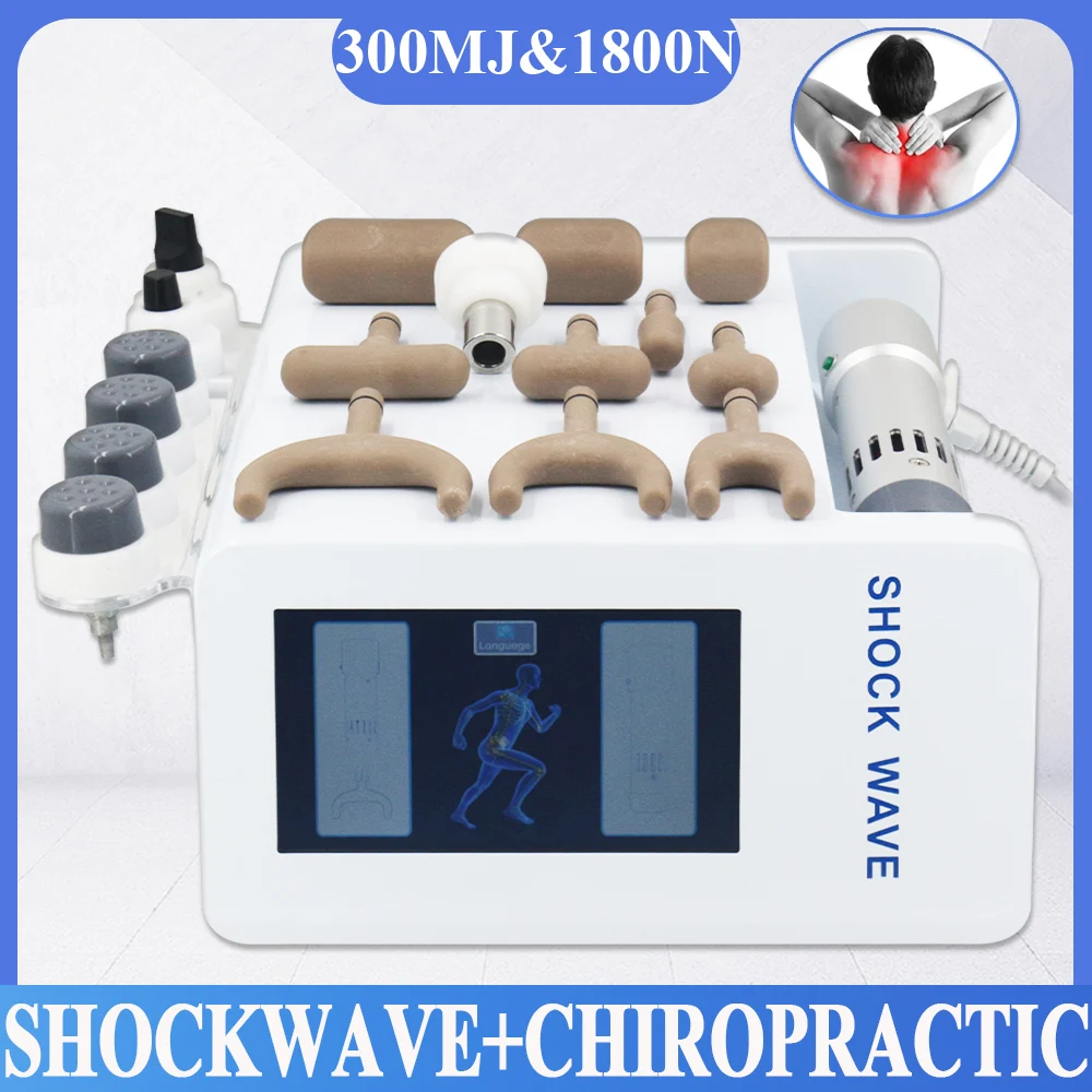 New 300MJ Shockwave Therapy Machine For ED Treatment Relief Shoulder And Neck Pain Chiropractic Correction Gun 2 In 1 Massager
New 300MJ Shockwave Therapy Machine For ED Treatment Relief Shoulder And Neck Pain Chiropractic Correction Gun 2 In 1 Massager