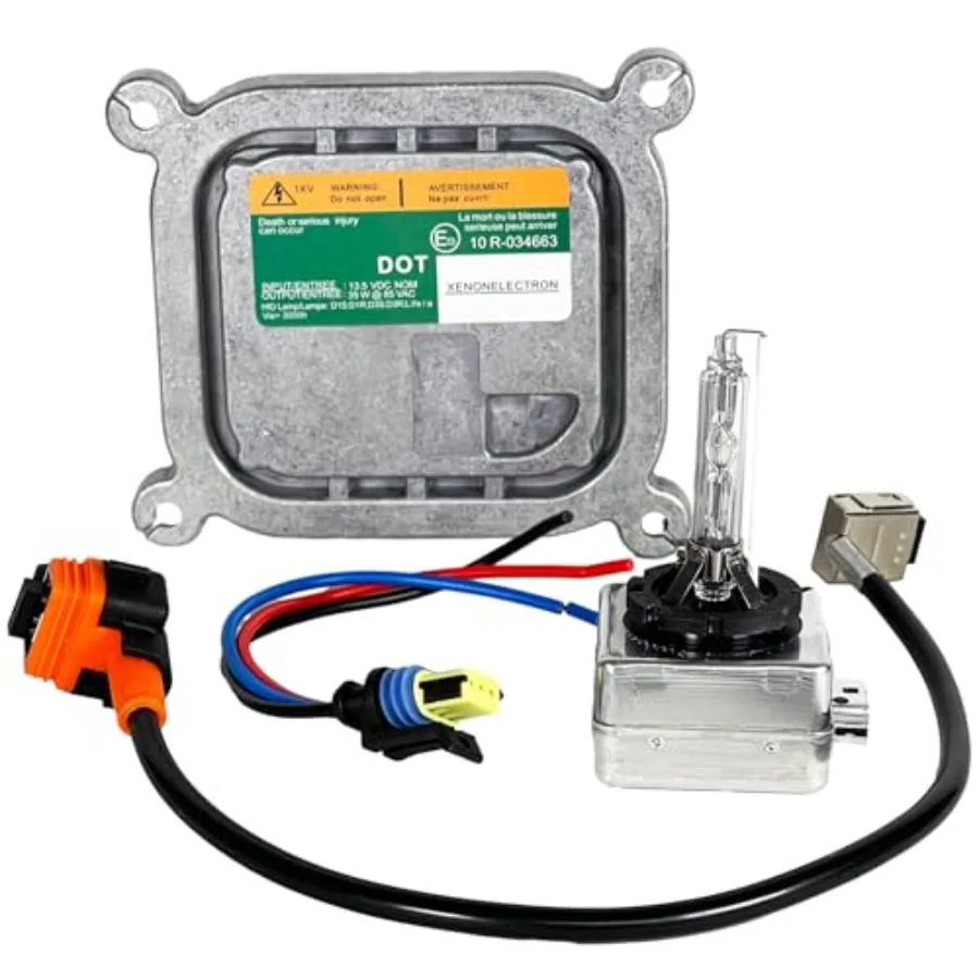 10R034663 8A5Z13C170A Xenon HID Headlight Ballast Control Unit with D3S 6000K Bulb OEM Direct Replacement Compatible with Ford
10R034663 8A5Z13C170A Xenon HID Headlight Ballast Control Unit with D3S 6000K Bulb OEM Direct Replacement Compatible with Ford