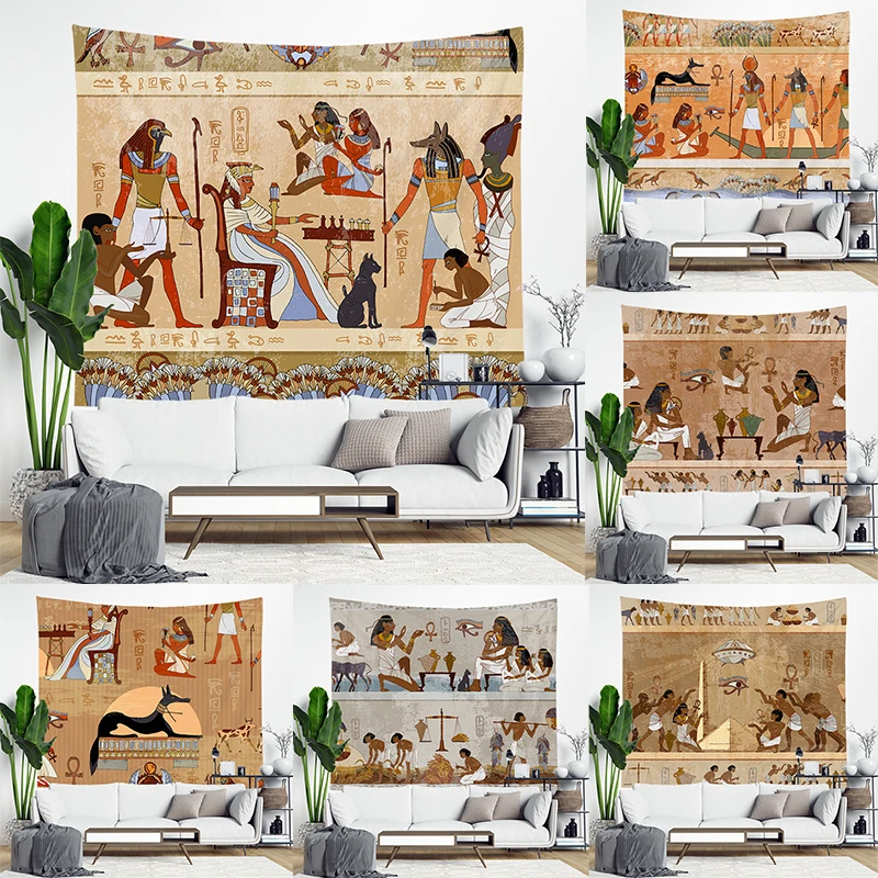 Ancient Egyptian Tapestry Retro Decoration for Bedroom Bohemian Home Ethnic Decor Living Room Wall Hanging Aesthetic Paintings
Ancient Egyptian Tapestry Retro Decoration for Bedroom Bohemian Home Ethnic Decor Living Room Wall Hanging Aesthetic Paintings