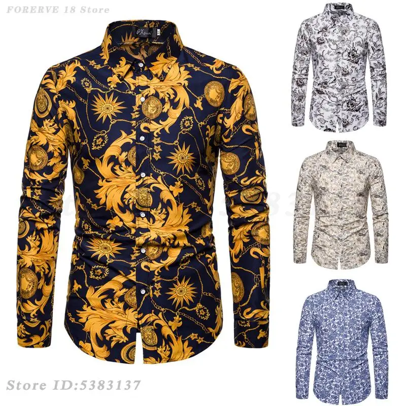 Men's Long Sleeved Shirts Thin Print Hawaiian Flower Muslim Shirt Flip Collar Holiday Style African Top Man Casual Costume 5XL
Men's Long Sleeved Shirts Thin Print Hawaiian Flower Muslim Shirt Flip Collar Holiday Style African Top Man Casual Costume 5XL