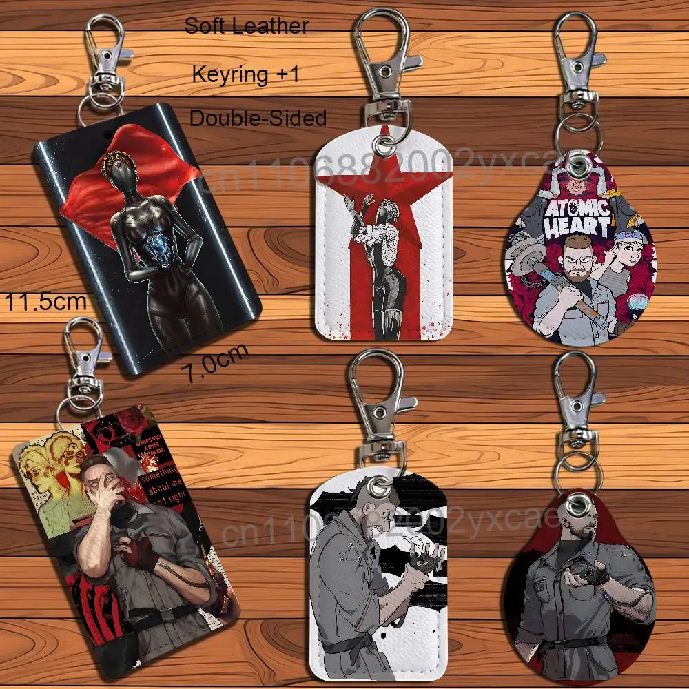 Twins game Atomic Heart Leather Keychain Badge Holder with Lanyard - ID/Access Card Holder, Key Ring Accessory, Gift Option
Twins game Atomic Heart Leather Keychain Badge Holder with Lanyard - ID/Access Card Holder, Key Ring Accessory, Gift Option