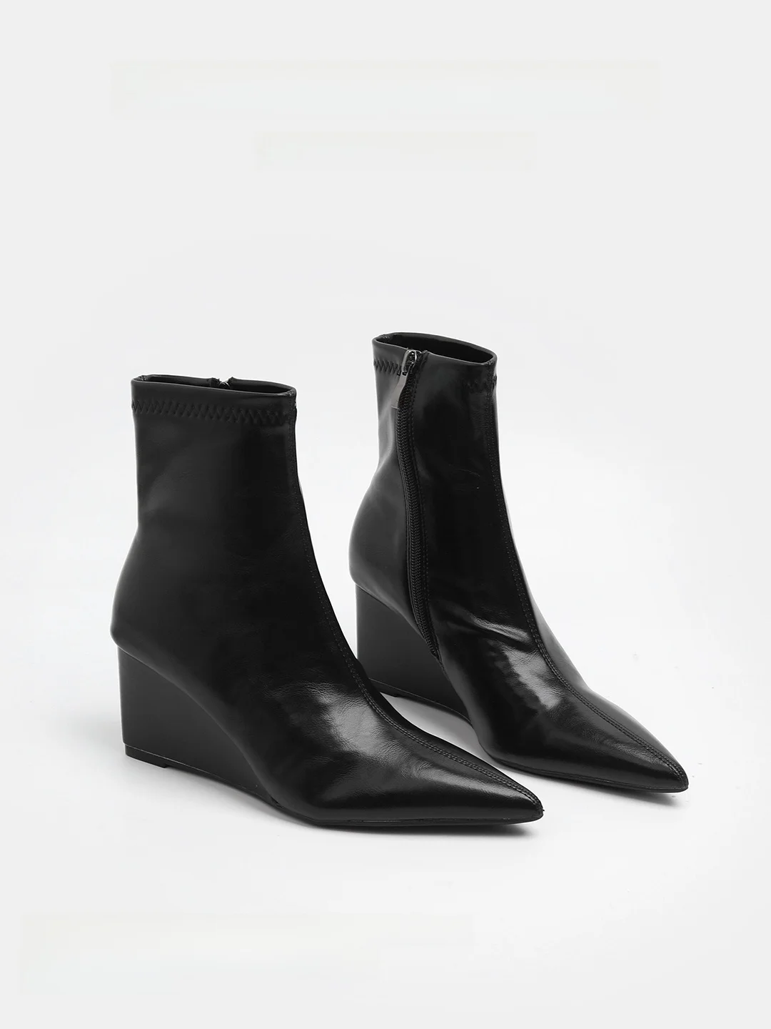 Ele arp Point Elastic Slim Boots Women's Faion Ankle Boots High Heel ort Boots Comfortable Soft Rubber Outsole
Ele arp Point Elastic Slim Boots Women's Faion Ankle Boots High Heel ort Boots Comfortable Soft Rubber Outsole