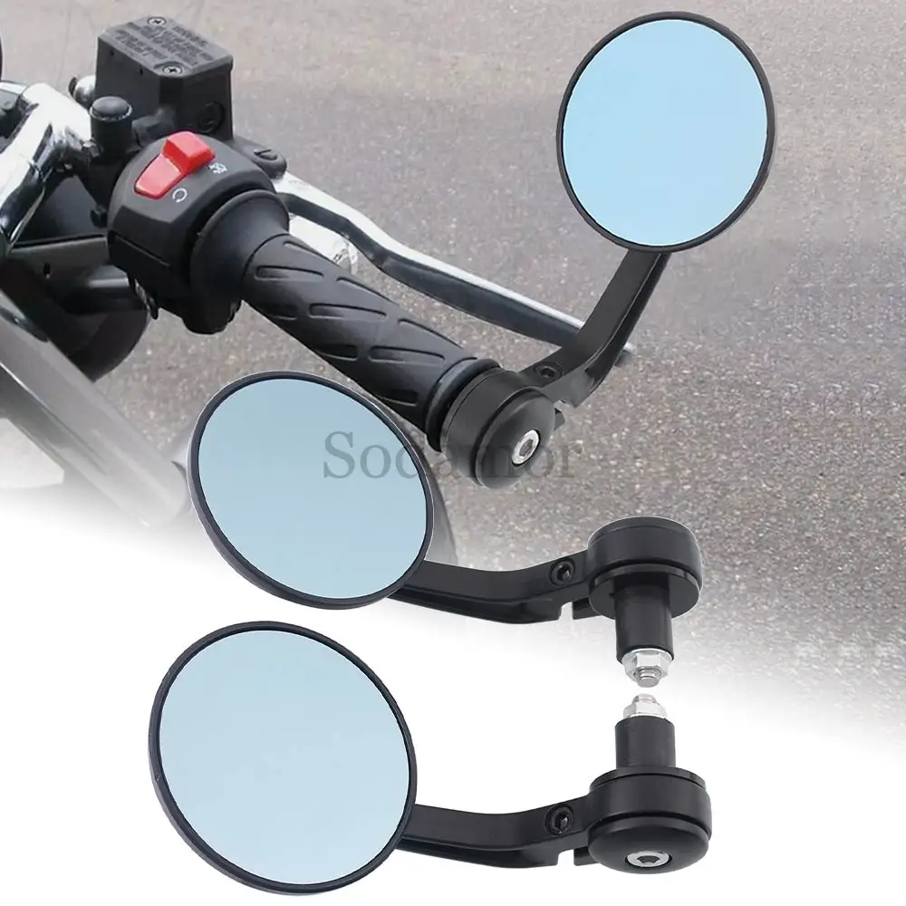 For Yamaha Honda Kawasaki Suzuki Polaris BMW Kymco Motorcycle Accessories 1 Pair Blue Lenses Handlebar Rearview Mirrors Black
For Yamaha Honda Kawasaki Suzuki Polaris BMW Kymco Motorcycle Accessories 1 Pair Blue Lenses Handlebar Rearview Mirrors Black