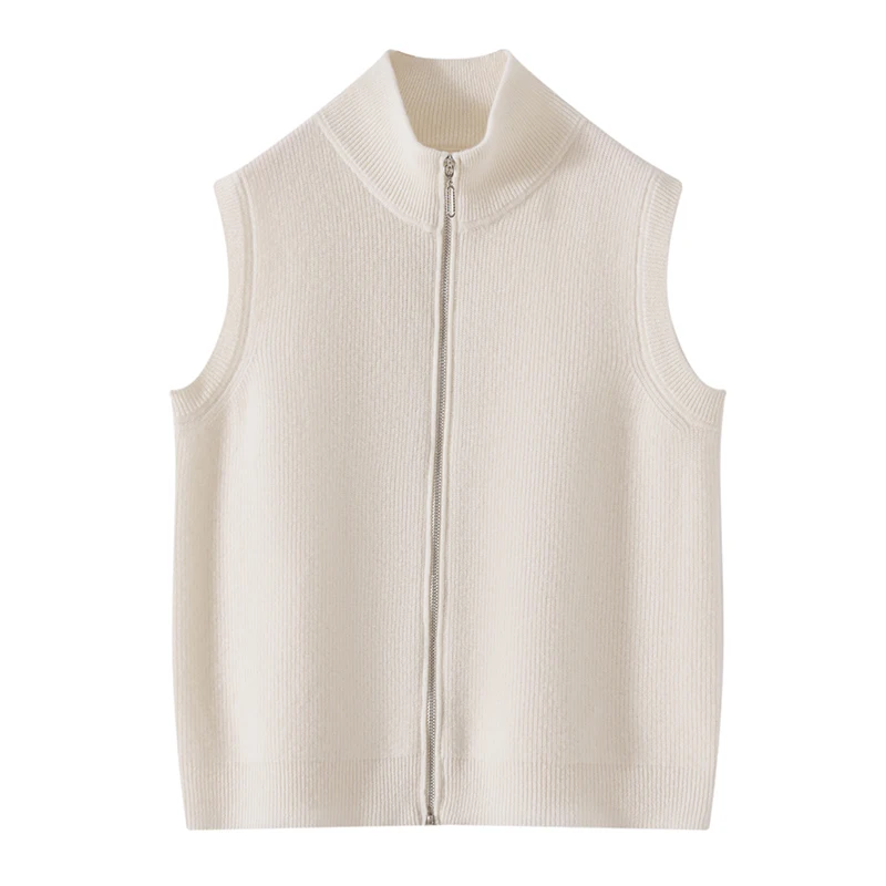 M-XL Новый женский жилет из 100% шерсти, осенне-зимний вязаный кардиган без рукавов, короткий женский шерстяной жилет с полувысоким воротником
M-XL Новый женский жилет из 100% шерсти, осенне-зимний вязаный кардиган без рукавов, короткий женский шерстяной жилет с полувысоким воротником