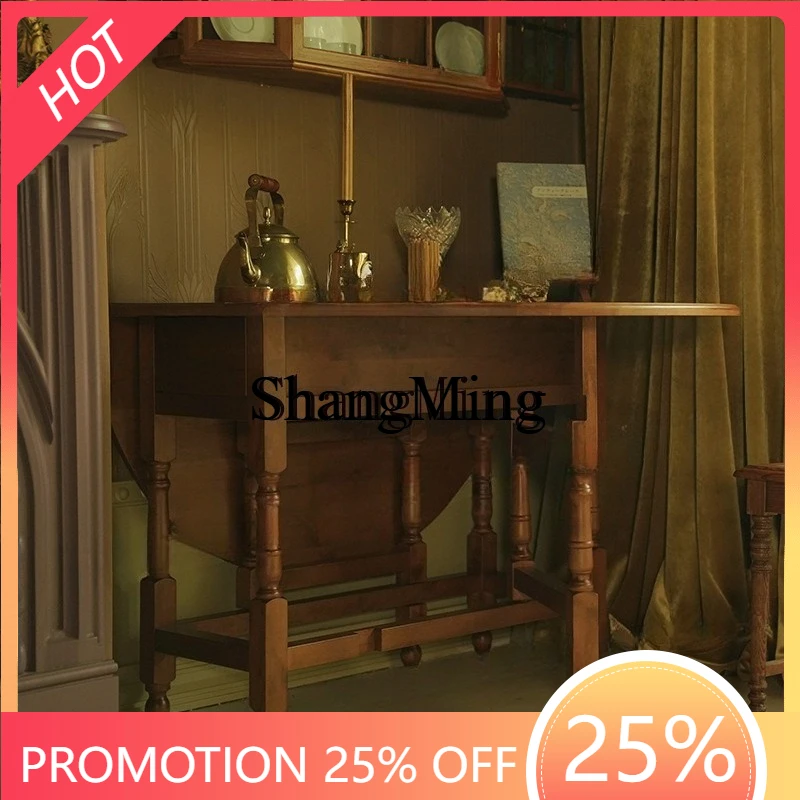 FG household solid wood household folding table retro wooden small apartment oval coffee shop table
FG household solid wood household folding table retro wooden small apartment oval coffee shop table
