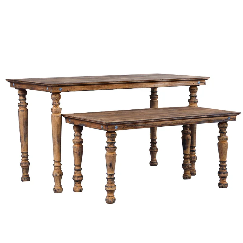 Floor-to-ceiling solid wood Zhongdao rack women's clothing store decoration high and low running water table retro display table
Floor-to-ceiling solid wood Zhongdao rack women's clothing store decoration high and low running water table retro display table