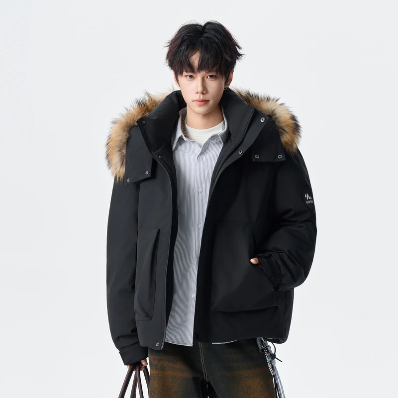 Men's Casual Loose Faionable Warm Hooded down Jaet Polyester Fiber Ci Leisure Du down Filling Regular Sle
Men's Casual Loose Faionable Warm Hooded down Jaet Polyester Fiber Ci Leisure Du down Filling Regular Sle