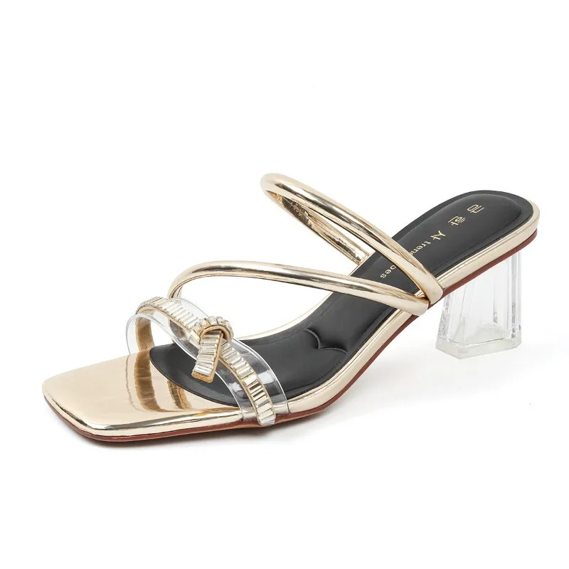 Fashionable women's slippers casual crystal heel women's shoes comfortable women's sandals 232
Fashionable women's slippers casual crystal heel women's shoes comfortable women's sandals 232