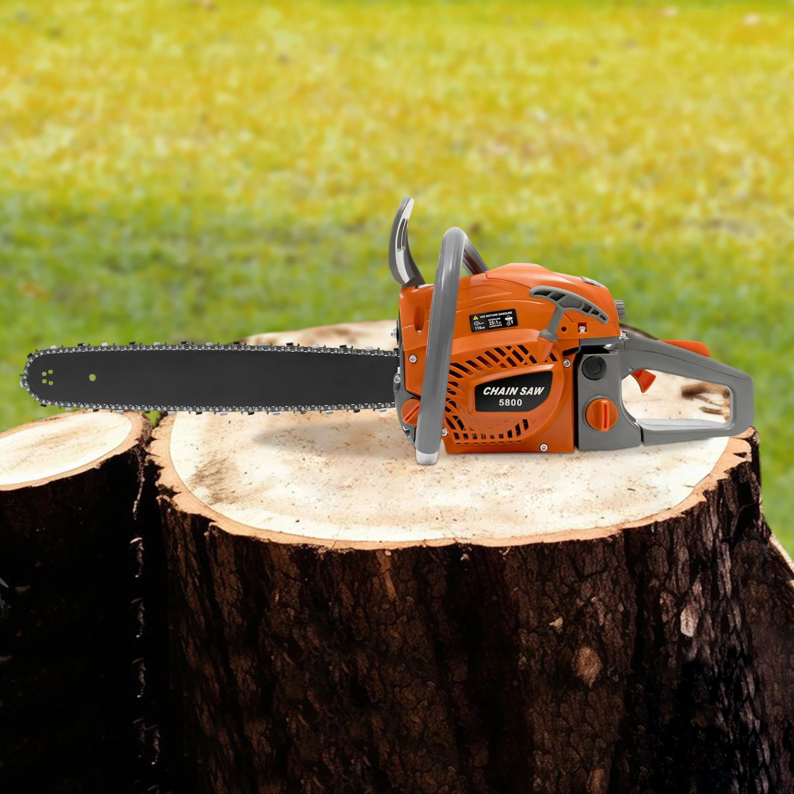 58cc Gas Chainsaw W/18.6Oz Fuel Tank & Tool Bag,Double Bolts Stability + 50cm Cutting Capacity,for Logging, Gardening
58cc Gas Chainsaw W/18.6Oz Fuel Tank & Tool Bag,Double Bolts Stability + 50cm Cutting Capacity,for Logging, Gardening