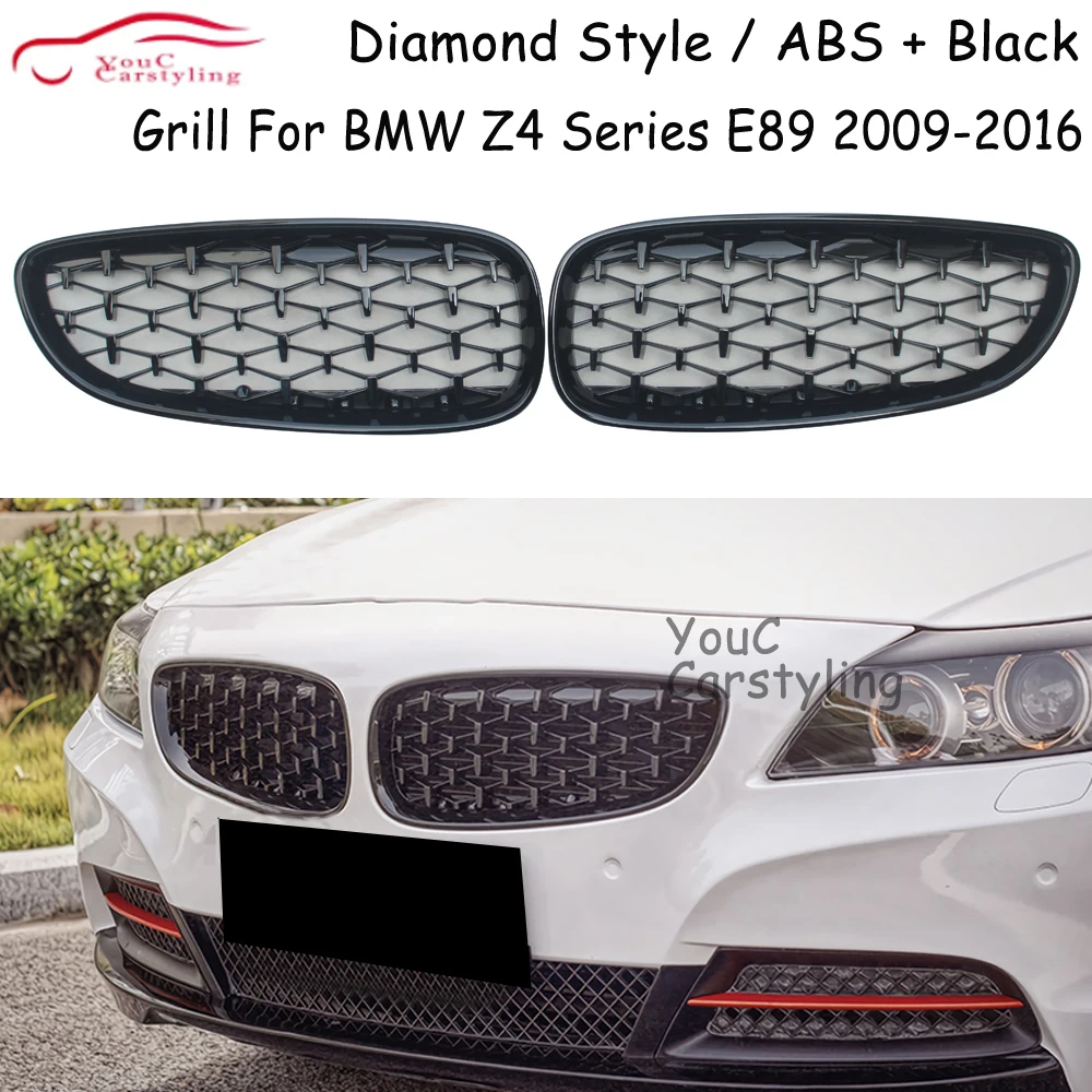 E89 Diamod Style Grill Front Bumper Kidney Grills for BMW Z4 Series E89 2009-2016 2-door Coupe Convertible Replacement Grille
E89 Diamod Style Grill Front Bumper Kidney Grills for BMW Z4 Series E89 2009-2016 2-door Coupe Convertible Replacement Grille