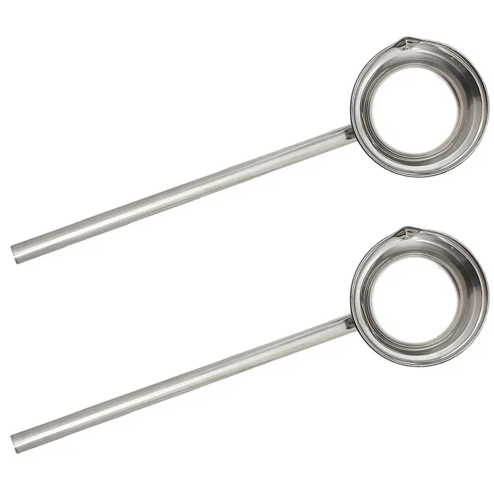 2Pcs Long Handle Ladle Stainless Steel Water Scoop 35cm Garden Kitchen Soup Spoon Rust Resistant
2Pcs Long Handle Ladle Stainless Steel Water Scoop 35cm Garden Kitchen Soup Spoon Rust Resistant