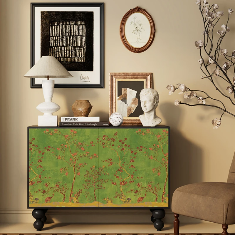Entrance Cabinet Household Solid Wood Sideboard Bedroom Tailstock Storage Cabinet Living Room Decorative Storage Cabinet
Entrance Cabinet Household Solid Wood Sideboard Bedroom Tailstock Storage Cabinet Living Room Decorative Storage Cabinet