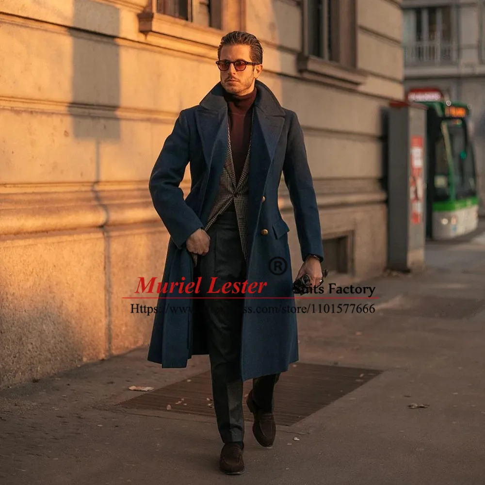 Navy Suits Jacket Men Tailore Made Double Breasted Coat Long Tweed Wool Blend Blazer Formal Business Outwear Overcoat Man Dress
Navy Suits Jacket Men Tailore Made Double Breasted Coat Long Tweed Wool Blend Blazer Formal Business Outwear Overcoat Man Dress