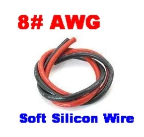 1M #8AWG Soft Silicon Wire Black 50cm + Red 50cm 8# 8 #
1M #8AWG Soft Silicon Wire Black 50cm + Red 50cm 8# 8 #