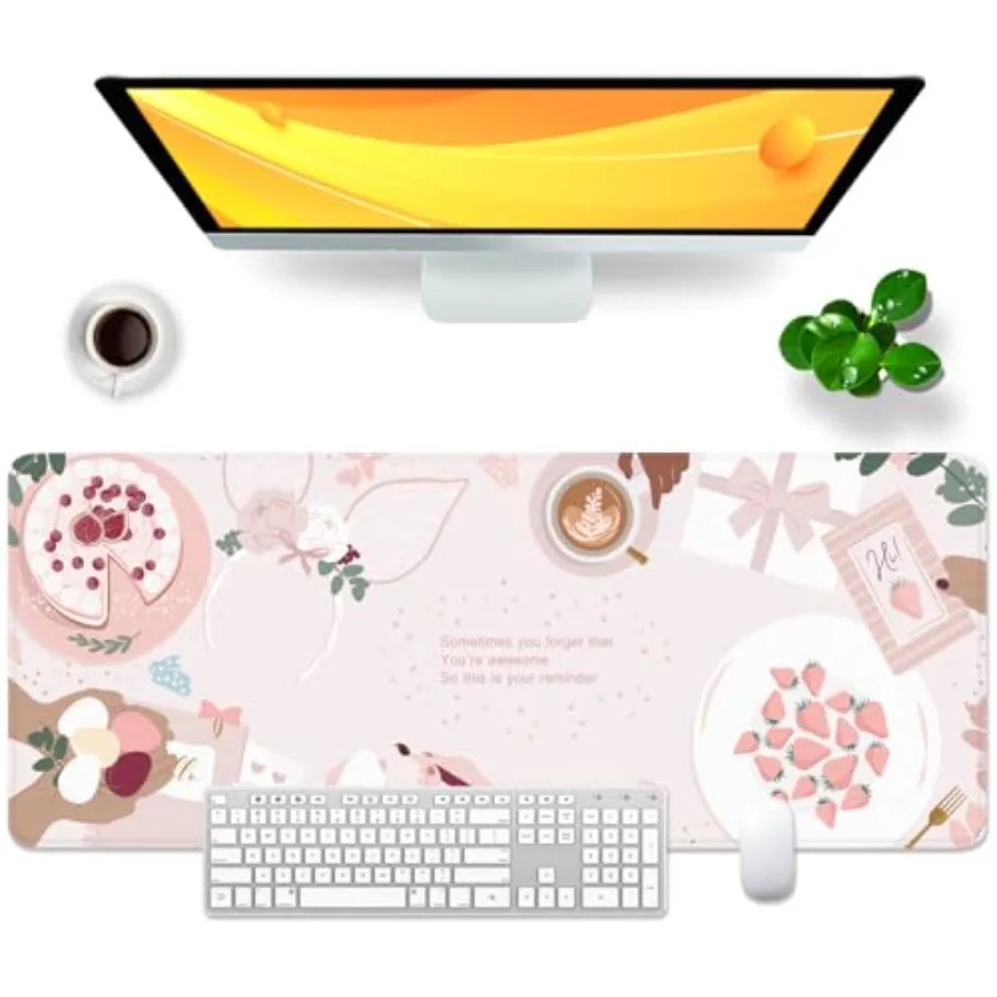 Pink Large Mouse Pad Women Desk Pad Gaming Mouse Mat XL Inspirational Desk Mat 31.5x11.8x0.12 inch
Pink Large Mouse Pad Women Desk Pad Gaming Mouse Mat XL Inspirational Desk Mat 31.5x11.8x0.12 inch