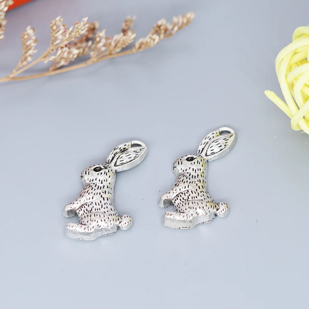 10PCS Rabbit Charms Antique Sliver Plated Antique Bronze Color Charm Pendant For Bracelet Jewelry Findings
10PCS Rabbit Charms Antique Sliver Plated Antique Bronze Color Charm Pendant For Bracelet Jewelry Findings