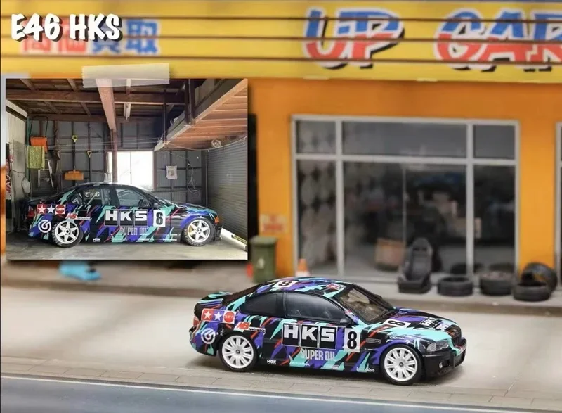 SW 1:64 E46 HKS Металлическая литая модель автомобиля
SW 1:64 E46 HKS Металлическая литая модель автомобиля