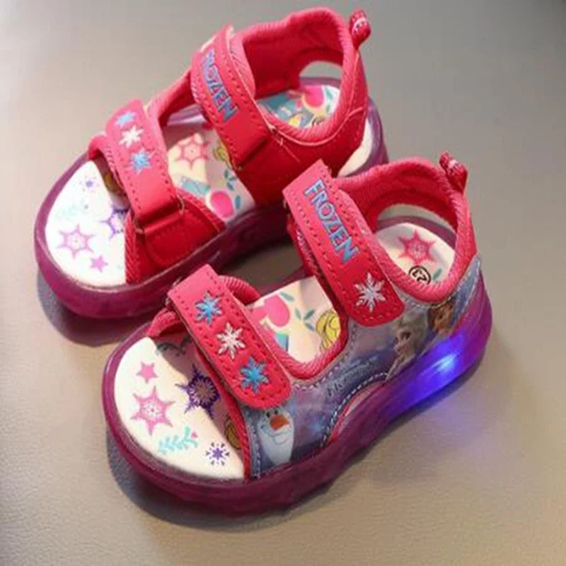 New Kids Girls Summer Shoes Cartoon Disney Frozen Sandals Led Light Princess Flat Baby Sport Running Casual Children Beach Shoes
New Kids Girls Summer Shoes Cartoon Disney Frozen Sandals Led Light Princess Flat Baby Sport Running Casual Children Beach Shoes