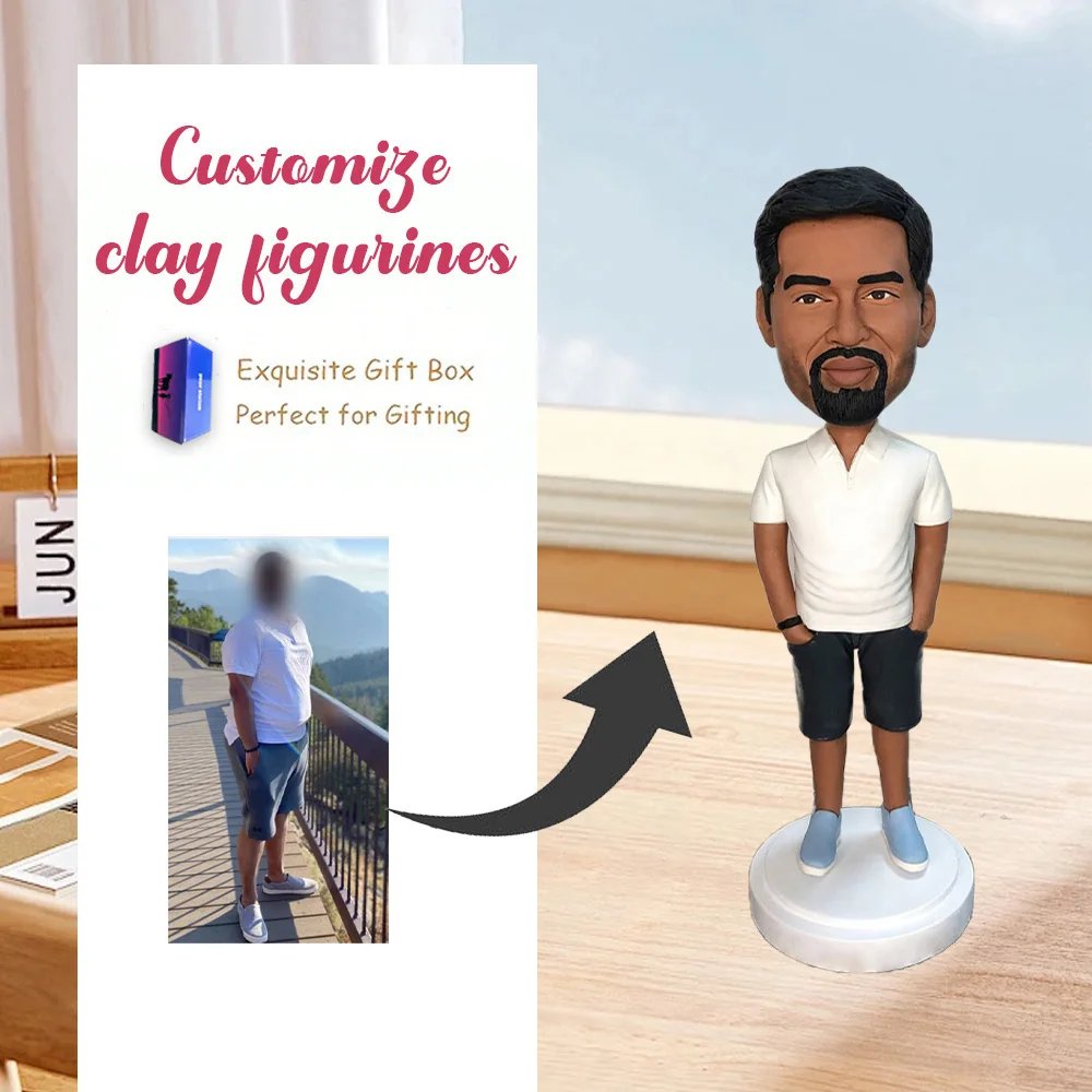Custom Handmade Figure, Personalized Clay Doll on Photos, Real Person Figurine 3D Customization, Christmas Gift for Men
Custom Handmade Figure, Personalized Clay Doll on Photos, Real Person Figurine 3D Customization, Christmas Gift for Men