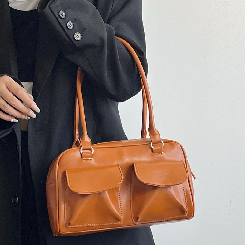Vintage Women Business Shoulder Bags Purse and Handbags Simple Ladies Commute Tote Bag Pu Leather Female Underarm Bag
Vintage Women Business Shoulder Bags Purse and Handbags Simple Ladies Commute Tote Bag Pu Leather Female Underarm Bag