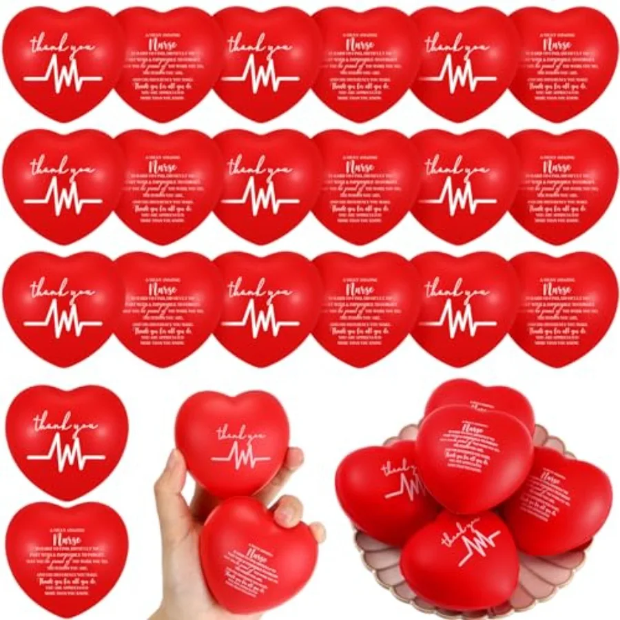 CNA Week 2026 stress balls for nursing assistants: heart-shaped, soft rubber, red, bulk 100 pcs for medical staff appreciation
CNA Week 2026 stress balls for nursing assistants: heart-shaped, soft rubber, red, bulk 100 pcs for medical staff appreciation