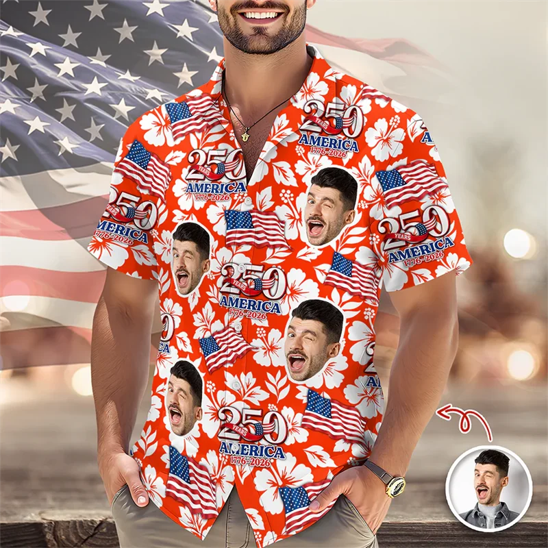 250 Years Of Freedom USA Patriotic Hawaiian Men's Shirts Plus Size American Flag Eagle Print 4th Of July Casual Shirt Clothing
250 Years Of Freedom USA Patriotic Hawaiian Men's Shirts Plus Size American Flag Eagle Print 4th Of July Casual Shirt Clothing
