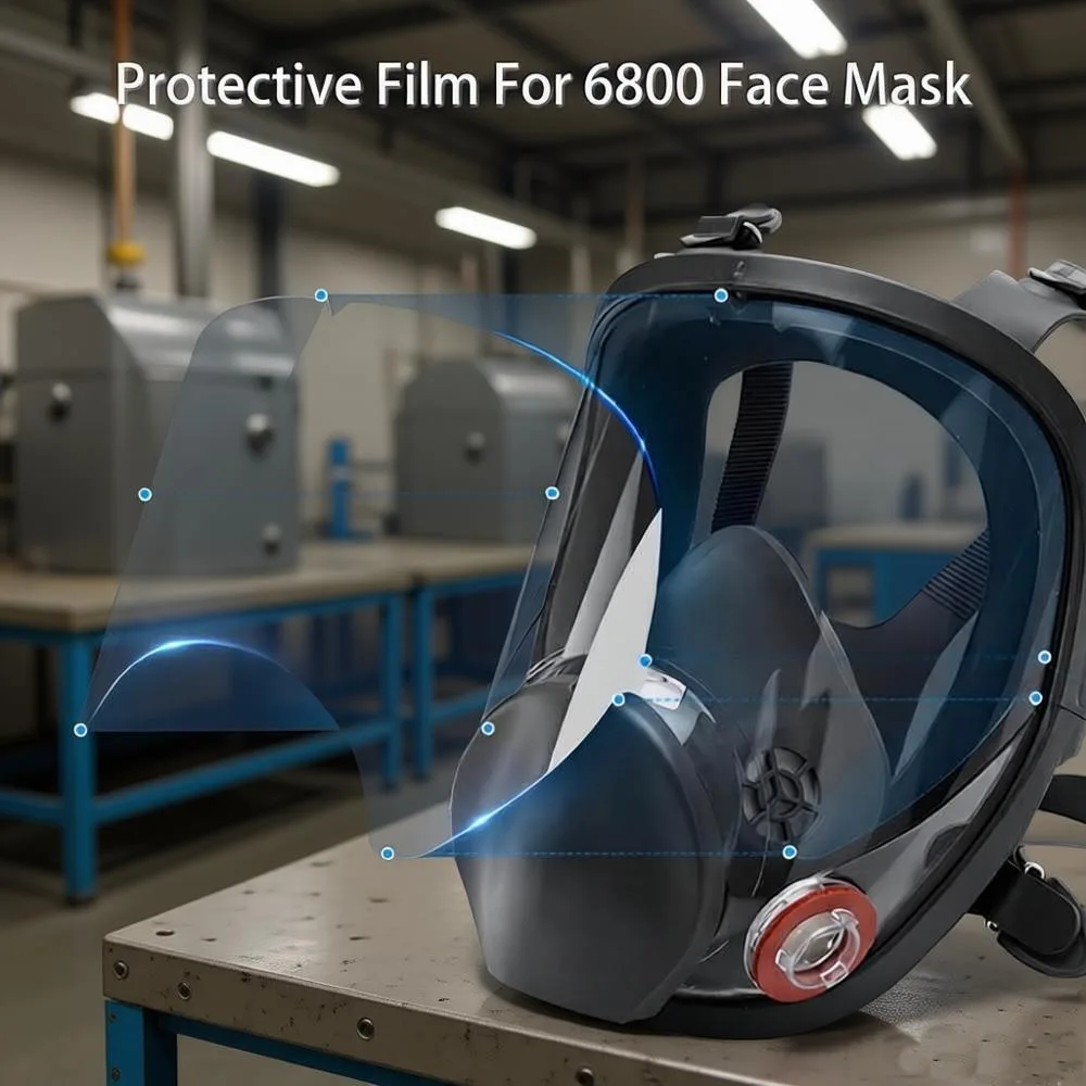 New 5-20pcs Screen Protective Film For 6800 Gas Respirator Full Face Mask Anti-Scratch Shield With Sticker Full Mask Accessories
New 5-20pcs Screen Protective Film For 6800 Gas Respirator Full Face Mask Anti-Scratch Shield With Sticker Full Mask Accessories