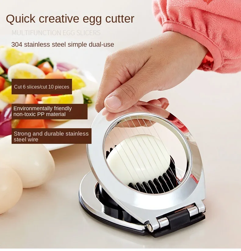 Multi functional two in one all egg cutter household Century egg egg separator cooking accessories gadget
Multi functional two in one all egg cutter household Century egg egg separator cooking accessories gadget