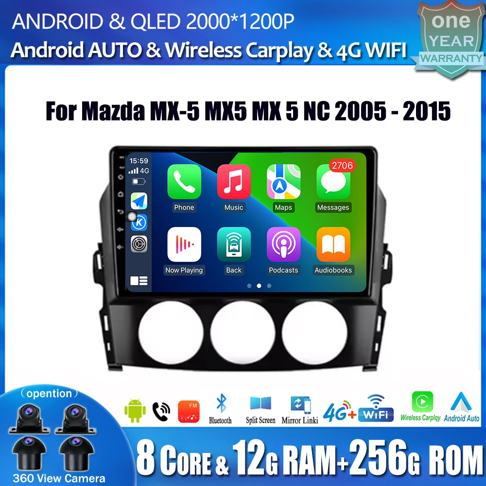 Для Mazda MX-5 MX5 MX 5 NC 2005-2015 Инструменты Беспроводной мультимедийный плеер Carplay Авто GPS-навигация WIFI Автомагнитола Стерео
Для Mazda MX-5 MX5 MX 5 NC 2005-2015 Инструменты Беспроводной мультимедийный плеер Carplay Авто GPS-навигация WIFI Автомагнитола Стерео