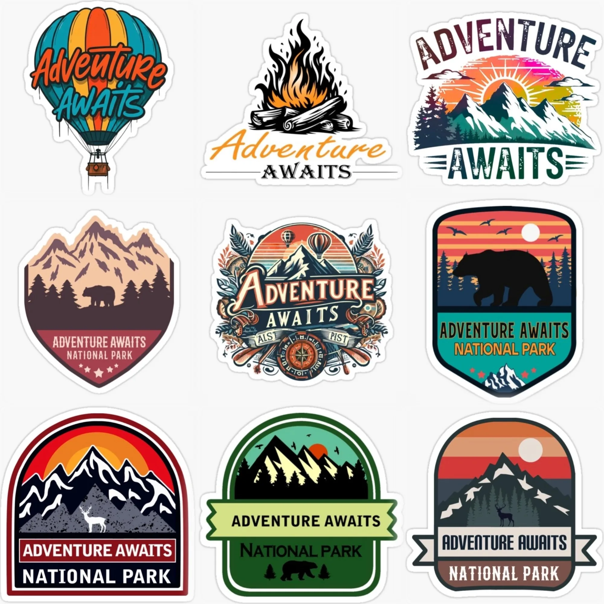 Adventure Awaits Travel Mountain Camping Creative Sticker for Decorate Car Motorcycle Off-road Window Helmet Decal Accessories
Adventure Awaits Travel Mountain Camping Creative Sticker for Decorate Car Motorcycle Off-road Window Helmet Decal Accessories