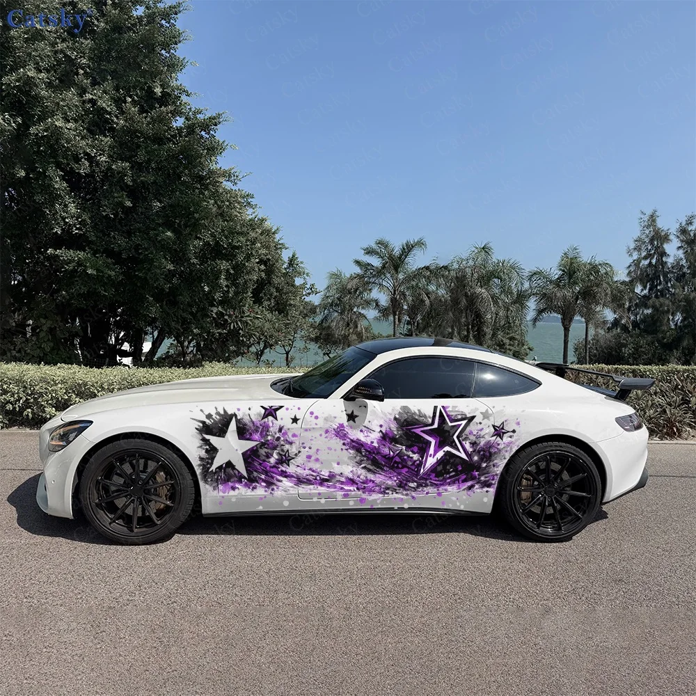 2Pcs Purple and Black Star Burst Design Car Body Side Stickers, Automotive Door Side Graphics for Cars, Car Decoration Accessory
2Pcs Purple and Black Star Burst Design Car Body Side Stickers, Automotive Door Side Graphics for Cars, Car Decoration Accessory