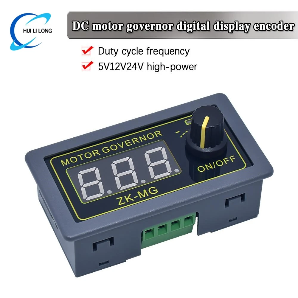 DC 5-30V 12v 24v 5A DC Motor Controller PWM Adjustable Speed Digital display encoder duty ratio frequency MAX 15A ZK-MG
DC 5-30V 12v 24v 5A DC Motor Controller PWM Adjustable Speed Digital display encoder duty ratio frequency MAX 15A ZK-MG