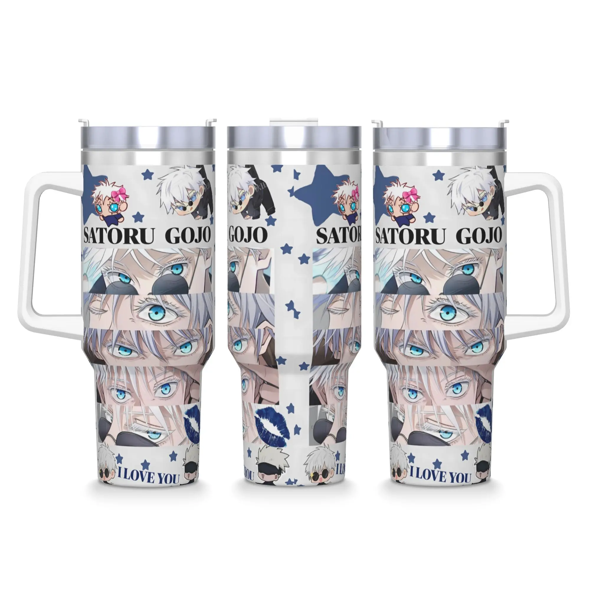 Gojo Sensei Anime Manga Stainless Steel Tumbler Travel Thermal Mug With Straws and Lid 40oz Mugs Cup Cold Drink Water Bottle
Gojo Sensei Anime Manga Stainless Steel Tumbler Travel Thermal Mug With Straws and Lid 40oz Mugs Cup Cold Drink Water Bottle