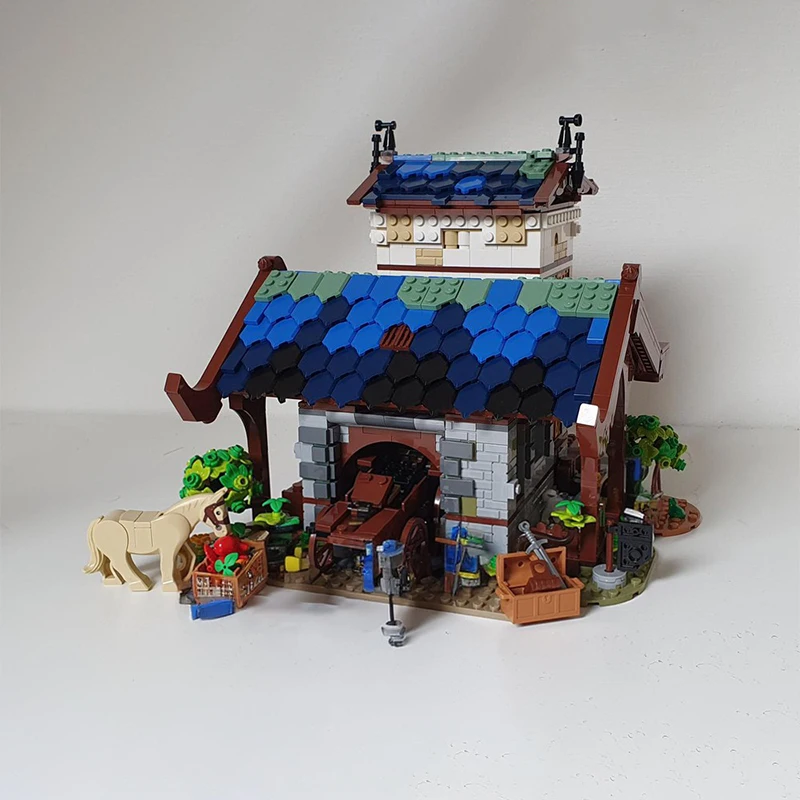 1681 part sntry Barn Moc DIY Building Blocks - Medieval Rural Building Model Creative Architecture Toy for Gift
1681 part sntry Barn Moc DIY Building Blocks - Medieval Rural Building Model Creative Architecture Toy for Gift