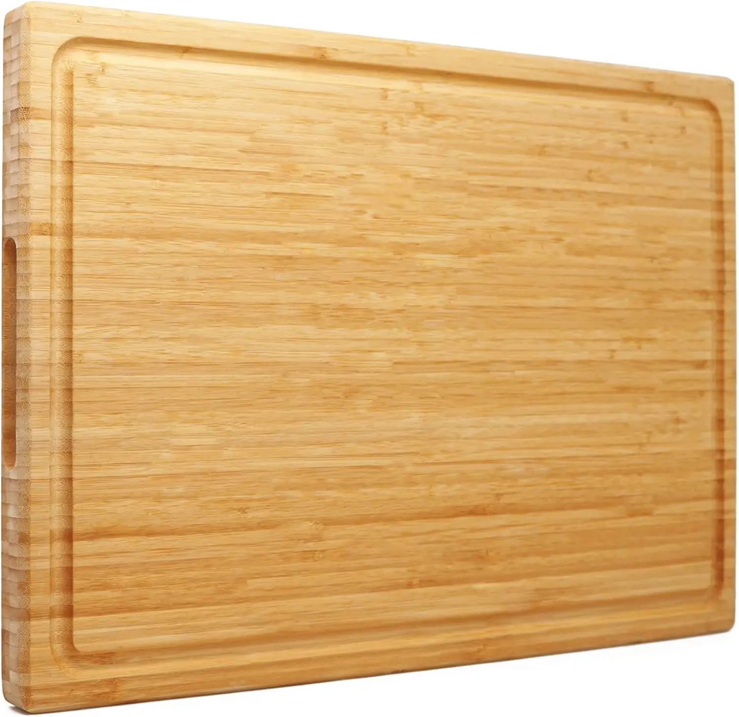 Extra Large Bamboo Cutting Board 24x16 Inch, Wooden Butcher Block for Meat Vegetables BBQ with Handle Juice Groove
Extra Large Bamboo Cutting Board 24x16 Inch, Wooden Butcher Block for Meat Vegetables BBQ with Handle Juice Groove