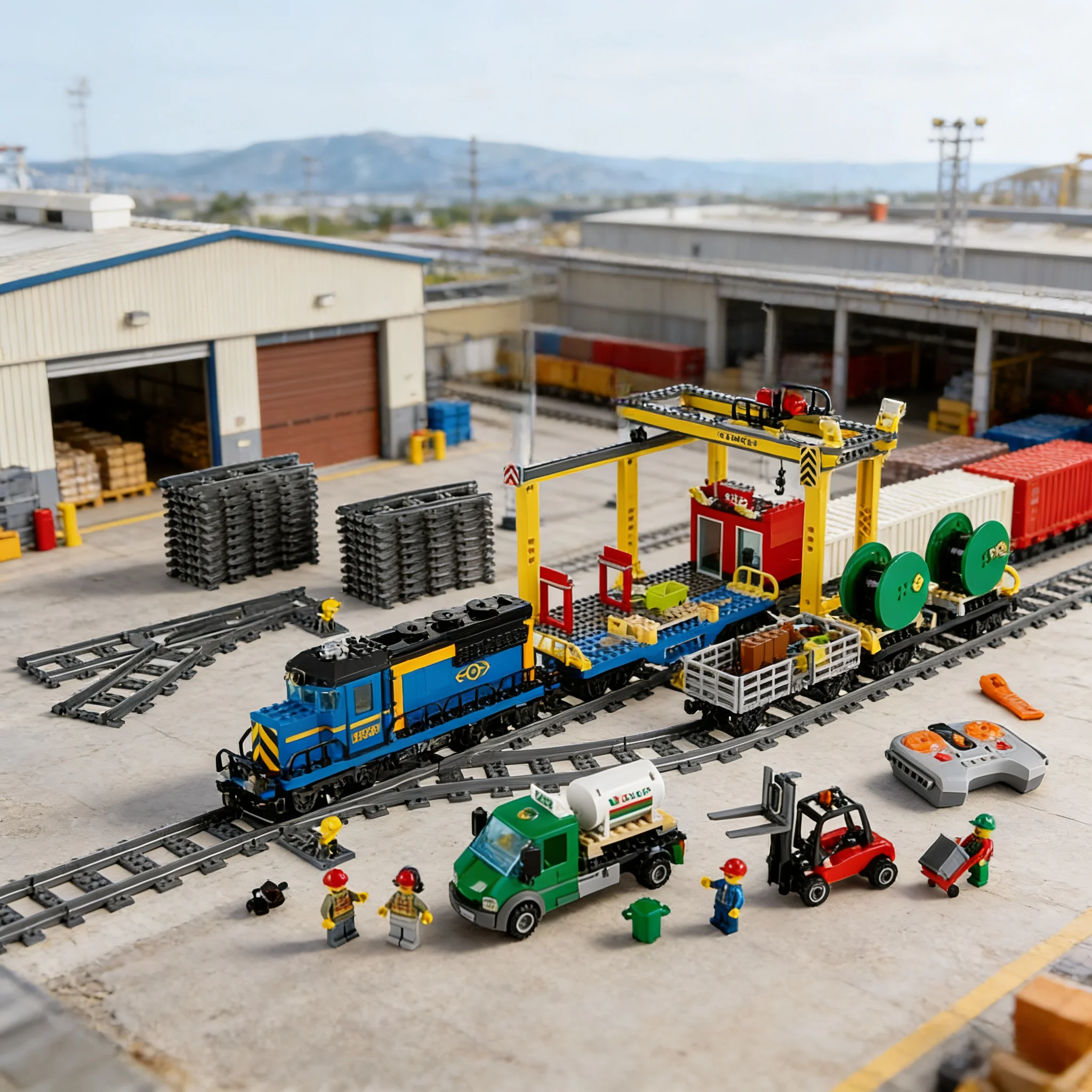 City High Cargo RC Train Motorized Remote Control Model Technical Brick Building Blocks Toys For Adults Children Gift
City High Cargo RC Train Motorized Remote Control Model Technical Brick Building Blocks Toys For Adults Children Gift