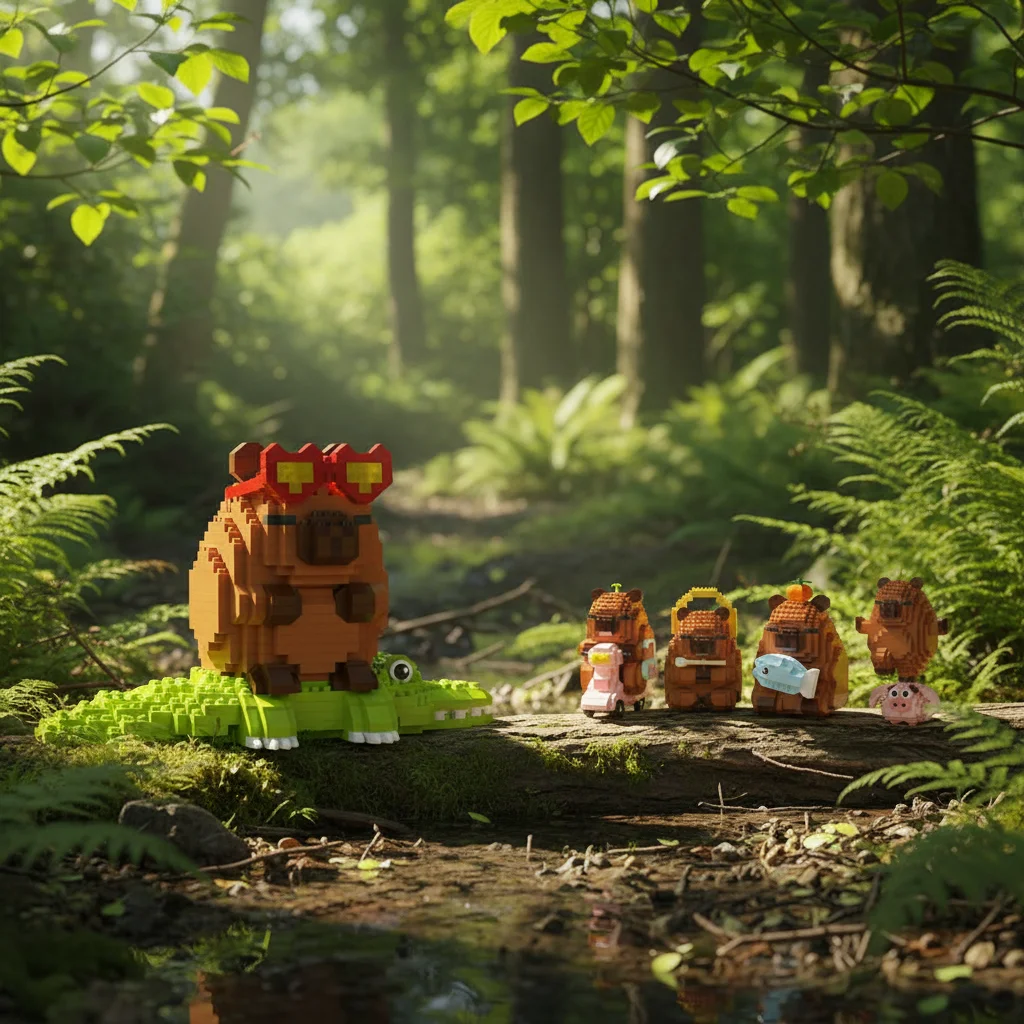 Мультфильм Kapi, мини-чистиль, строительный блок, креативные милые строительные блоки с капибалой, игрушки-головоломки, декор для рабочего стола, подарок для девочек
Мультфильм Kapi, мини-чистиль, строительный блок, креативные милые строительные блоки с капибалой, игрушки-головоломки, декор для рабочего стола, подарок для девочек