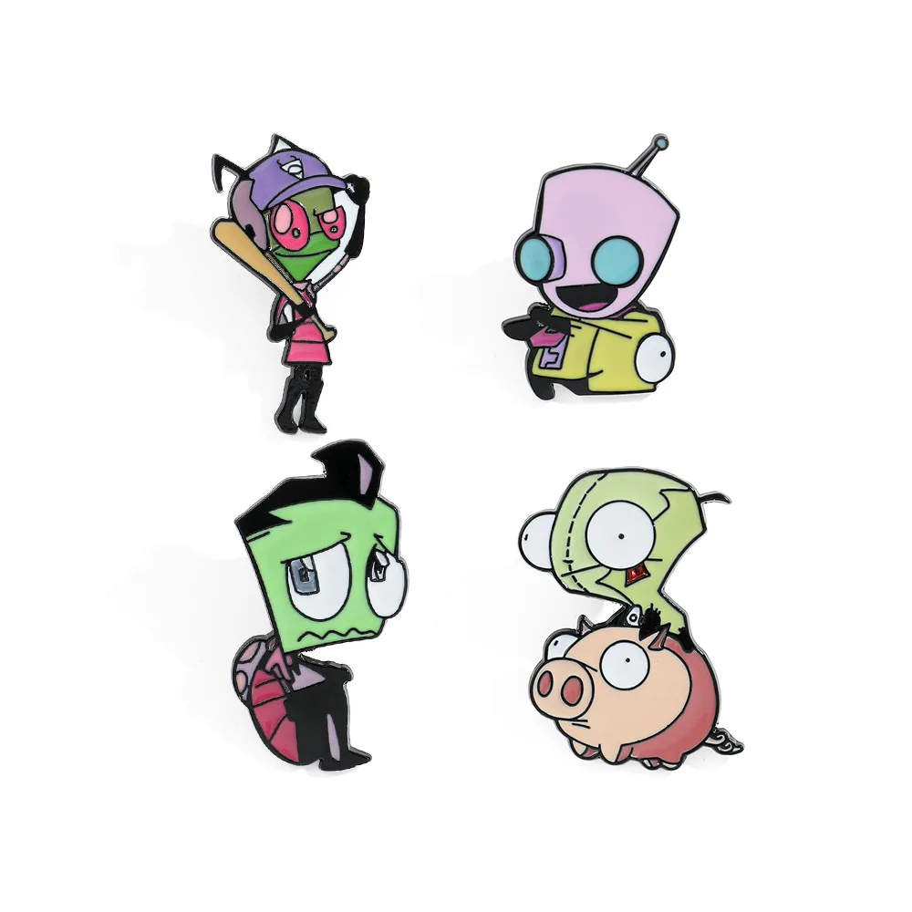 Invader ZIM Enamel Pins Cartoon Cute Animated Series Funny Alien Brooches Lapel Badges Hat Backpack Decorative Pin Gift for Kids
Invader ZIM Enamel Pins Cartoon Cute Animated Series Funny Alien Brooches Lapel Badges Hat Backpack Decorative Pin Gift for Kids