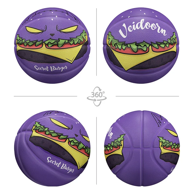 Hamburger Basketball Official Size 7 International Standard Basketball with Pump Needle Net 3 Layers Outdoor Durable Ball
Hamburger Basketball Official Size 7 International Standard Basketball with Pump Needle Net 3 Layers Outdoor Durable Ball