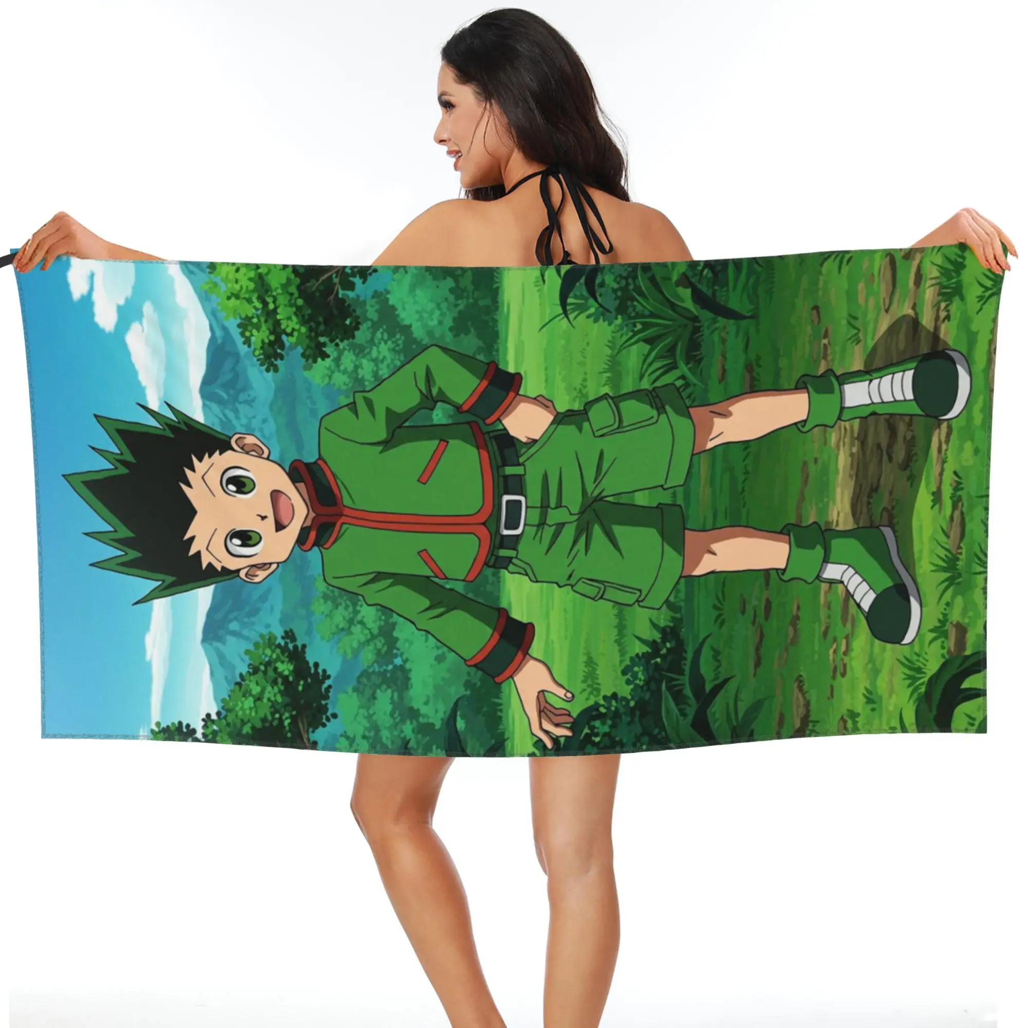Пляжное полотенце Anime Hunter X Hunter, мягкое, из микрофибры, быстросохнущее, впитывающее, для плавания
Пляжное полотенце Anime Hunter X Hunter, мягкое, из микрофибры, быстросохнущее, впитывающее, для плавания