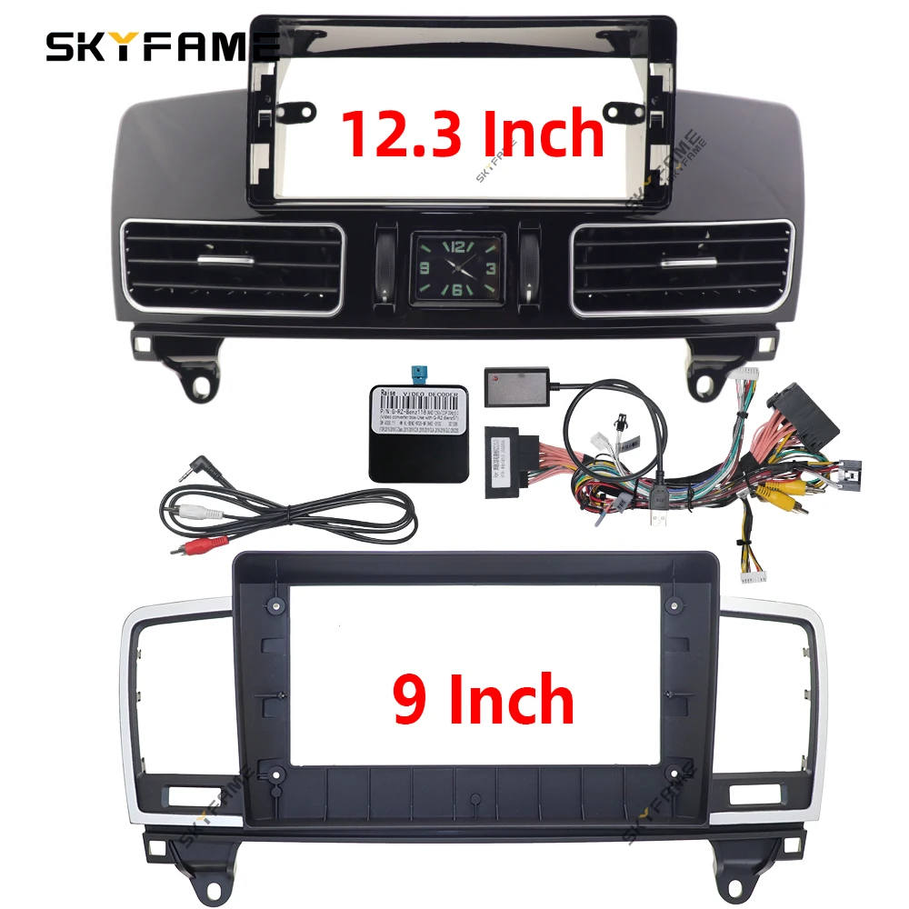 12.3 Inch Car Frame Fascia Adapter Canbus Box Decoder Fitting Panel For Benz ML W166 GL X166 ML300 ML350 ML400 ML550 GL350 GL400